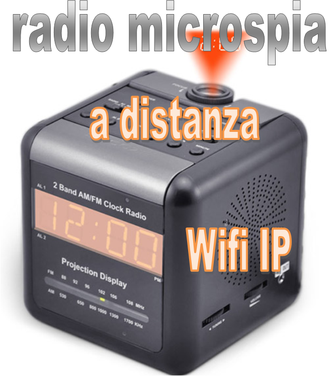 Radio spia con mini telecamera Wifi IP.